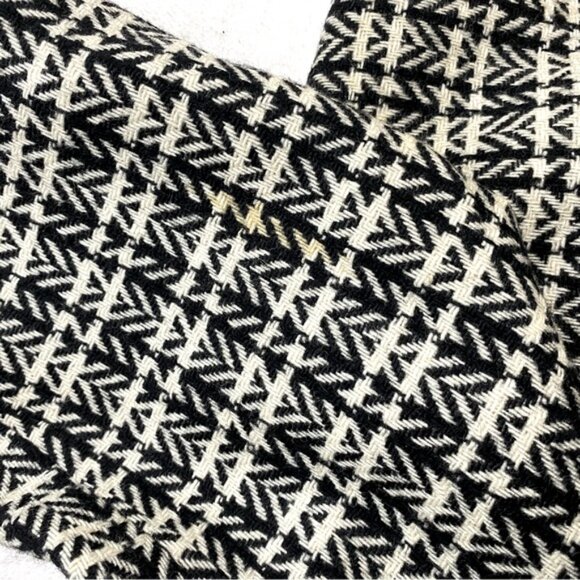 Vintage Sterling Stall Sport Black White Plaid Virgin Wool Oversized Blazer M - Picture 6 of 16